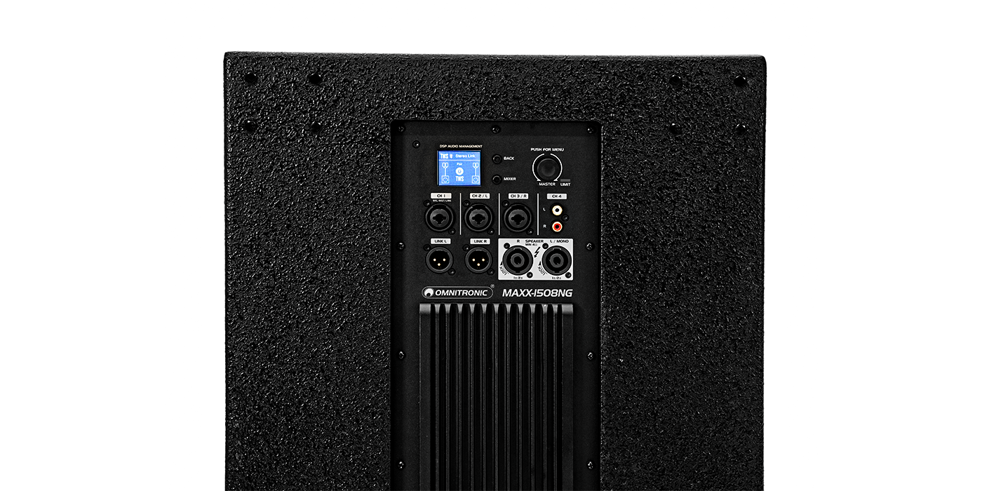 Vue arrière série OMNITRONIC MAXX NG