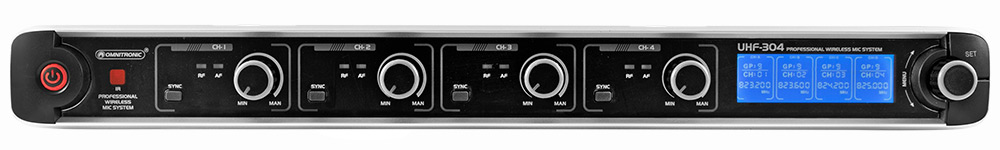 OMNITRONIC UHF-300 Vue frontale