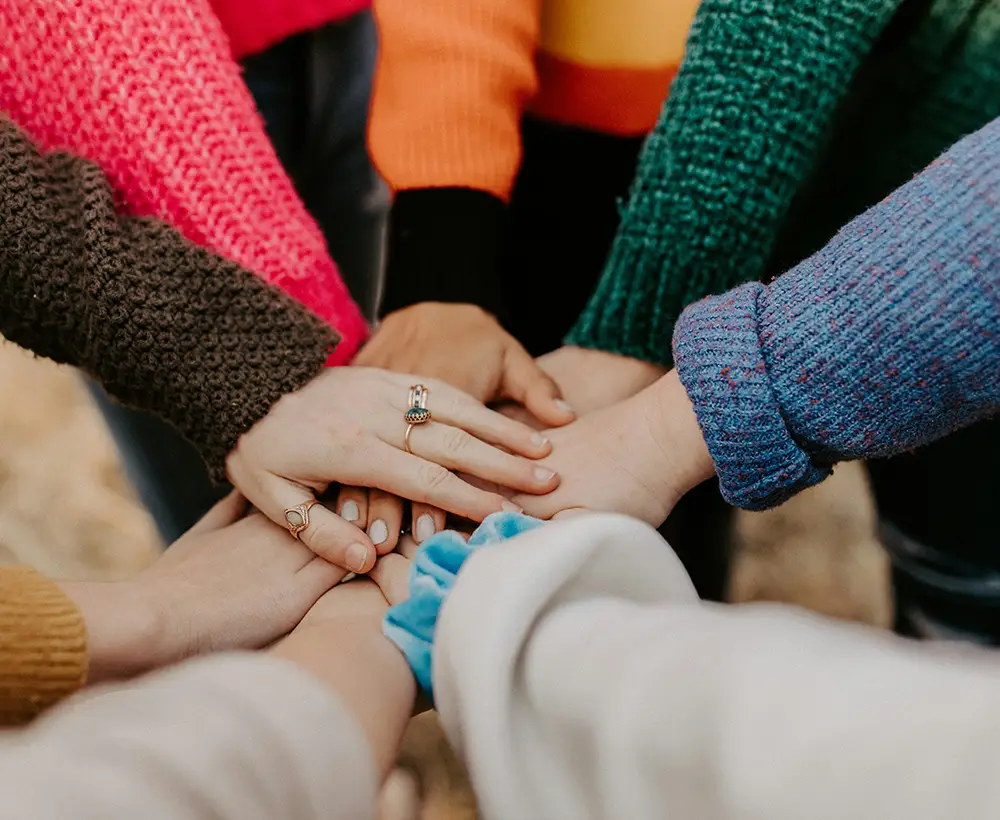Company building at sunset