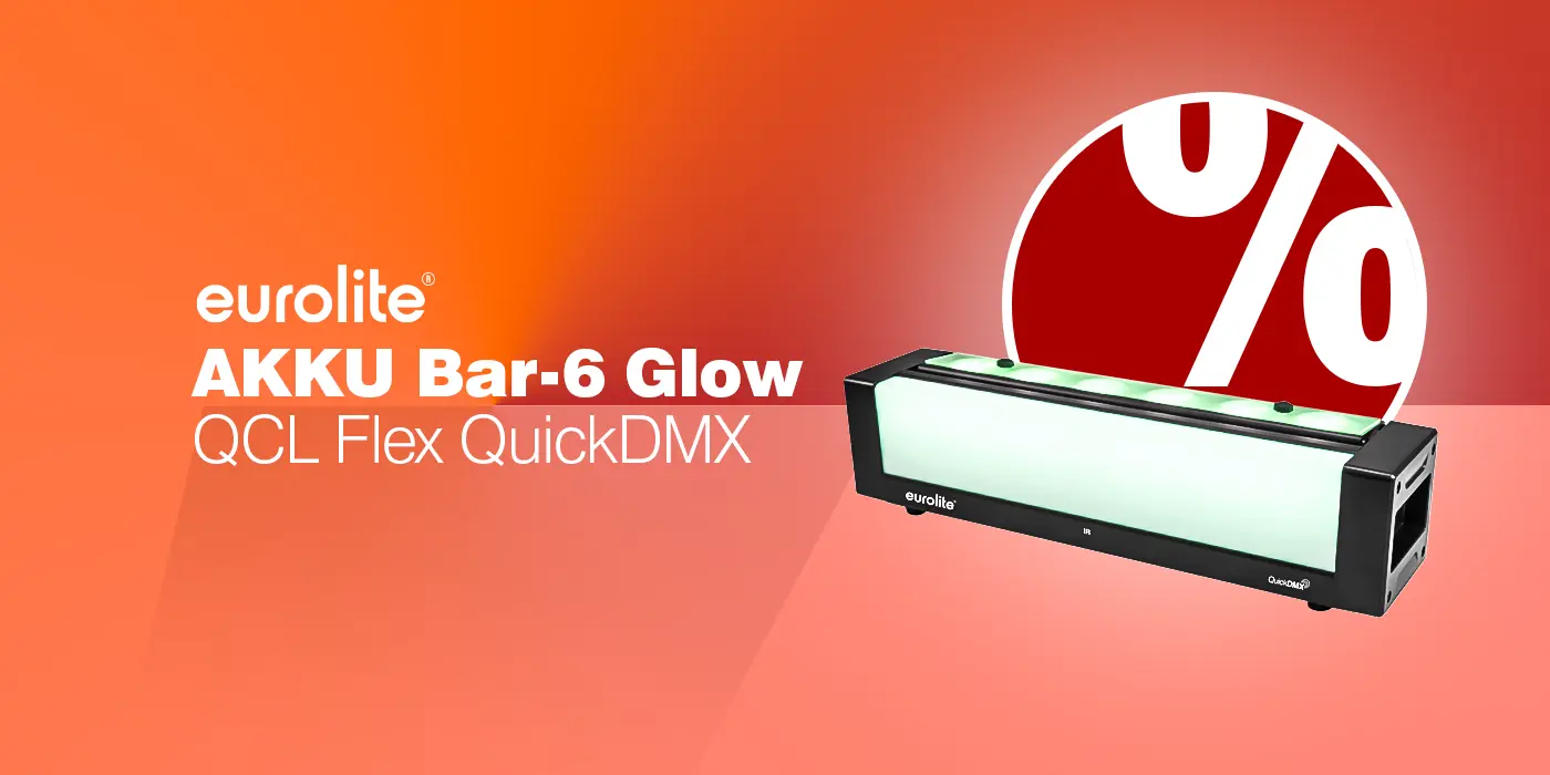 EUROLITE AKKU Bar-6 Glow QCL Flex QuickDMX