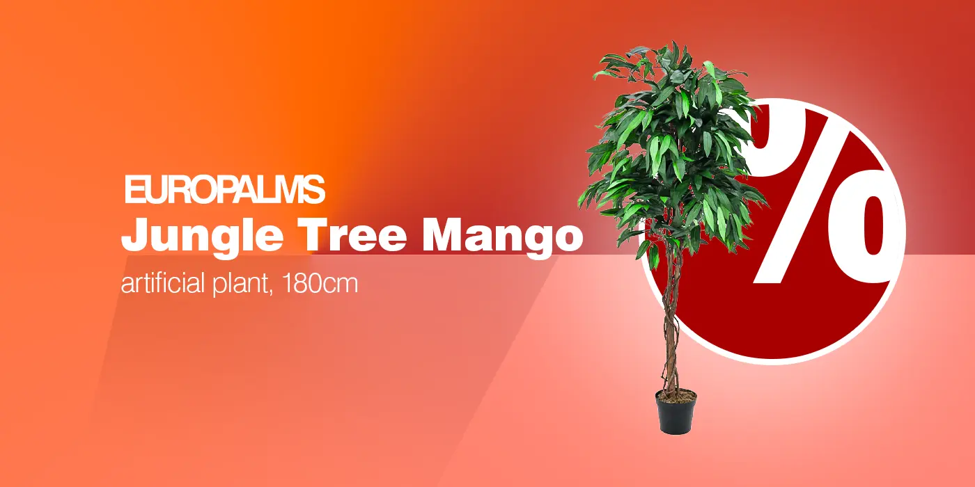 EUROPALMS Dschungelbaum Mango, Kunstpflanze, 180cm