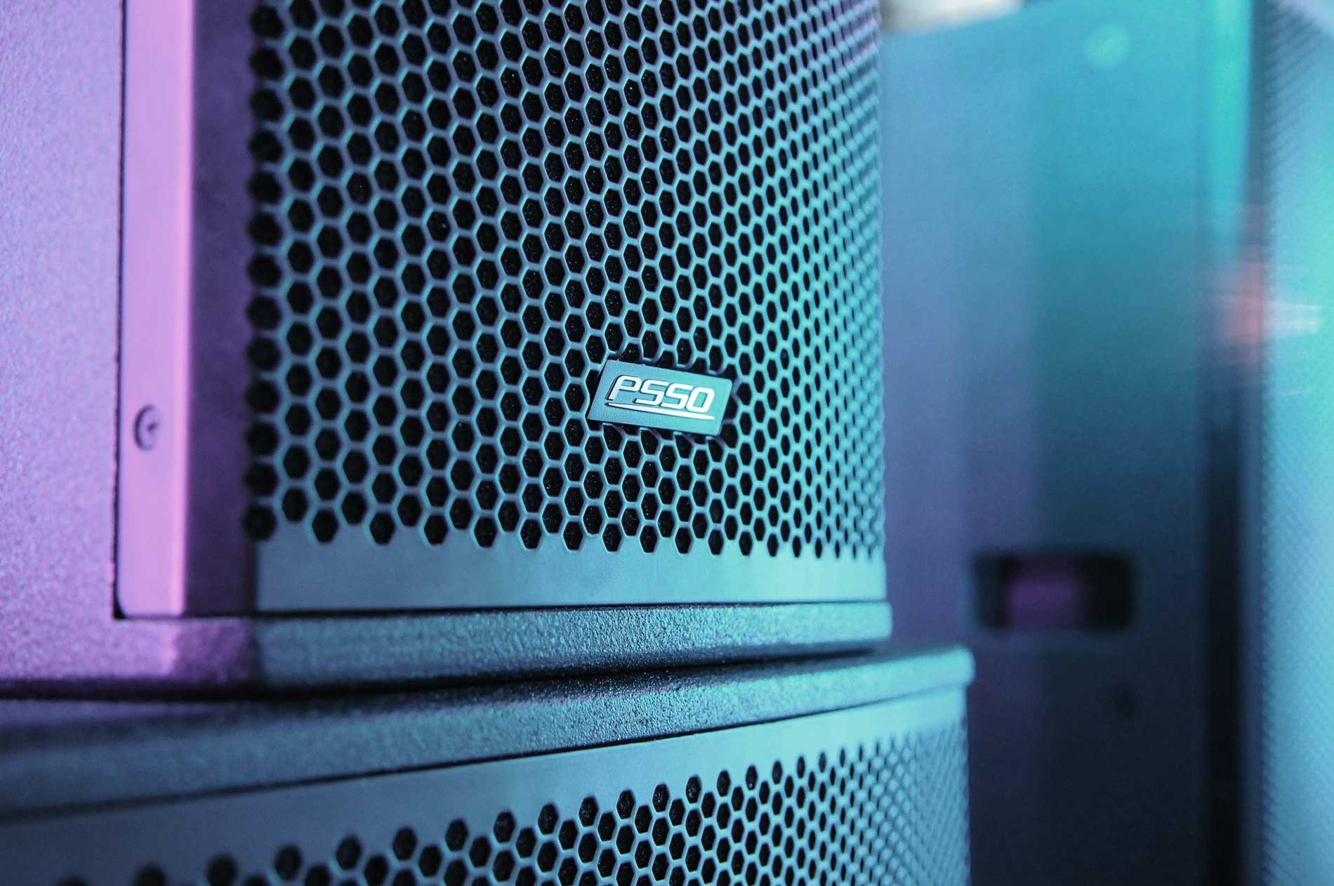 Close-up of loudspeaker